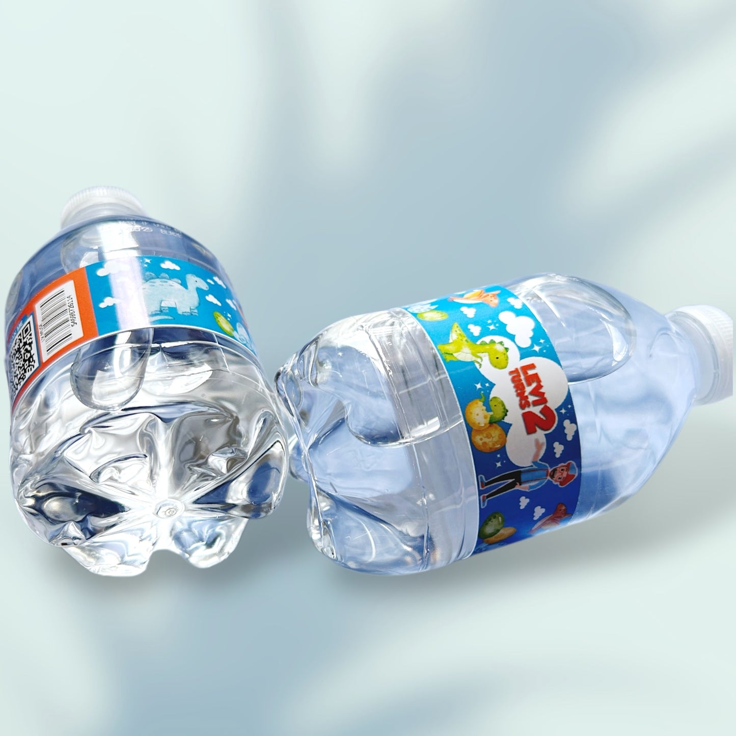 Blippi and Dino Water label