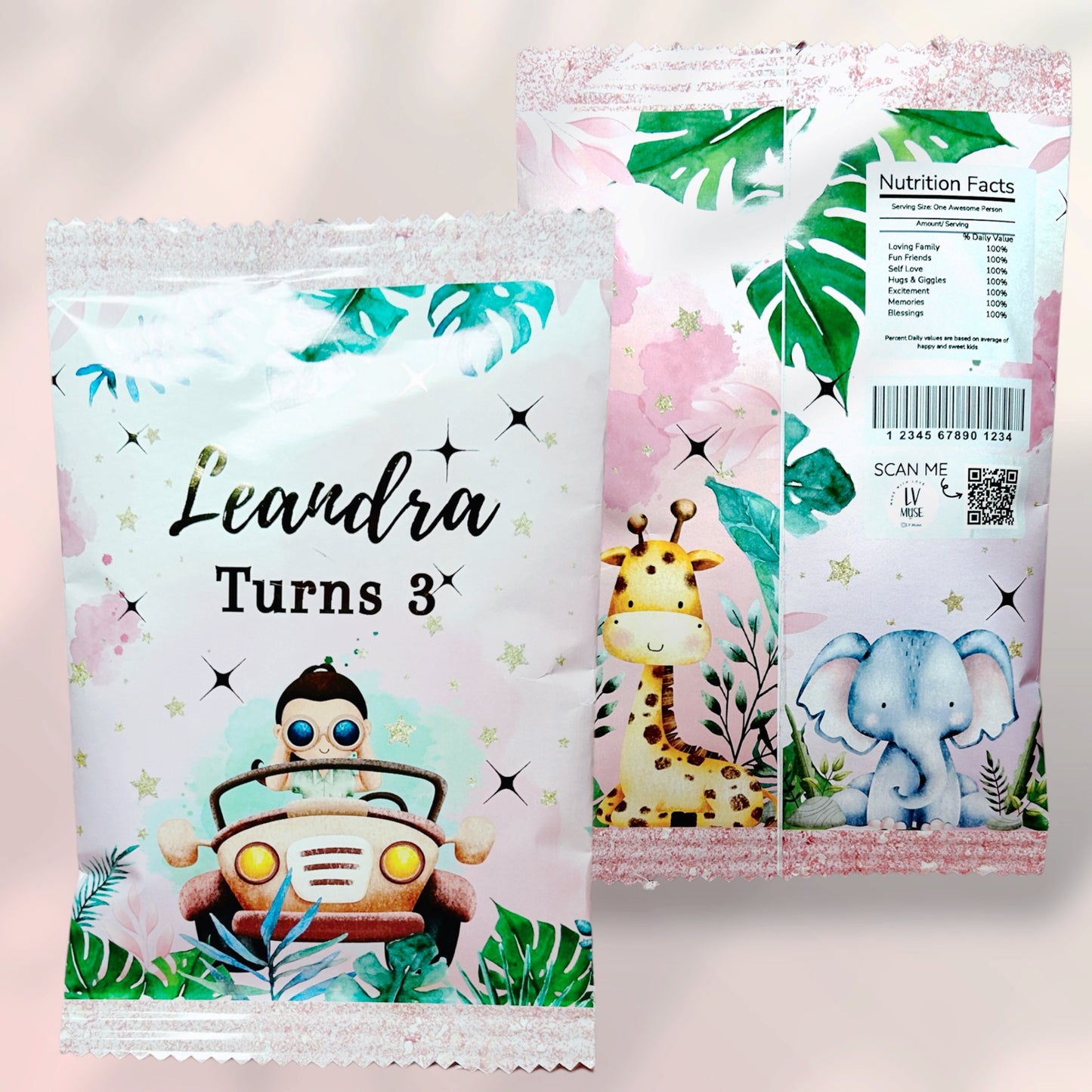 Pink Explorer Chip Bags Foil