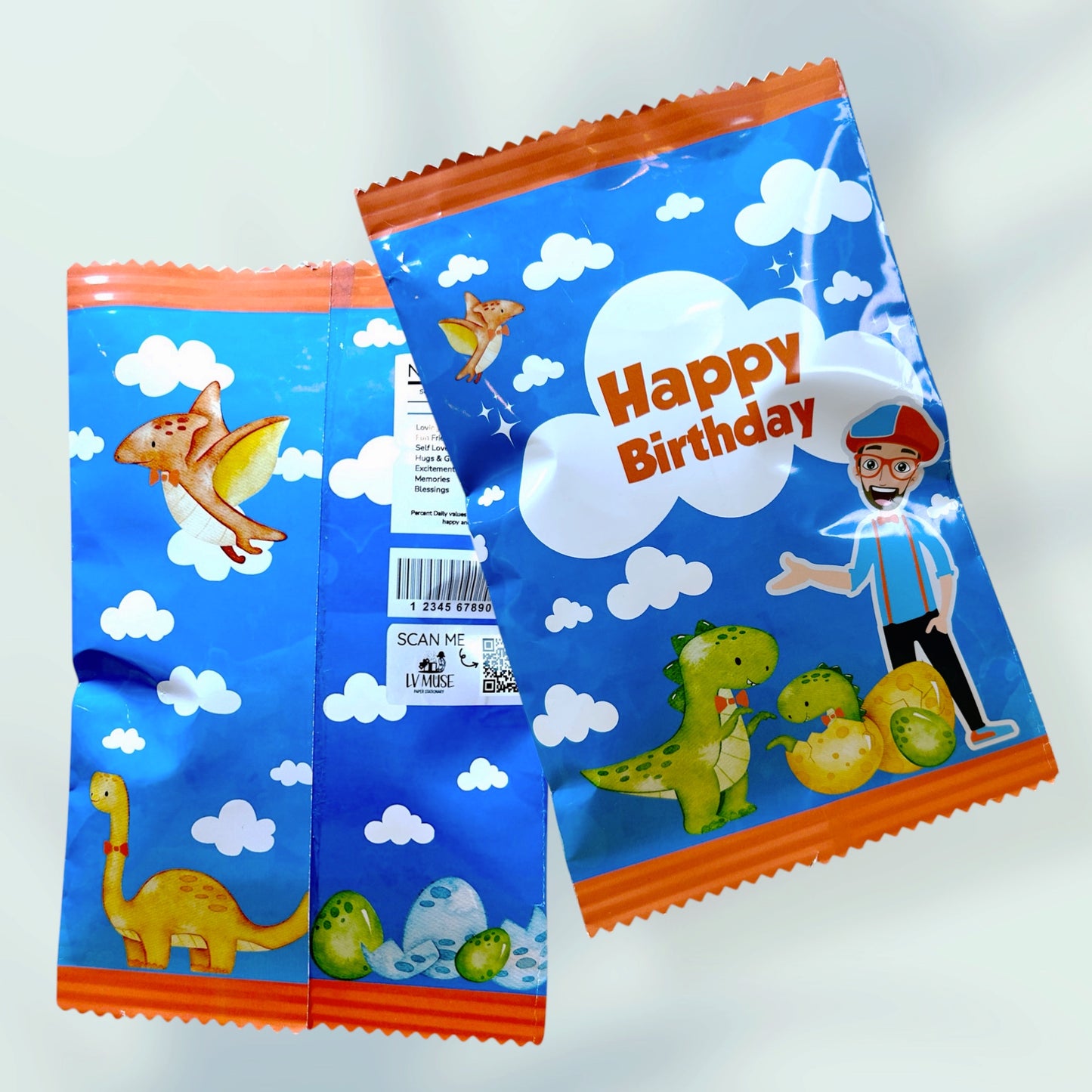 Blippi and Dino Chip Bag