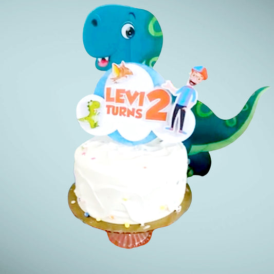 Blippi and Dino Cake Topper